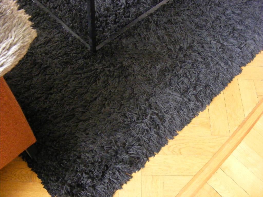 ZWARTE mat - vloer tapijt - vloerkleed 230x160cm, Ophalen, Zwart, 150 tot 200 cm, 200 cm of meer