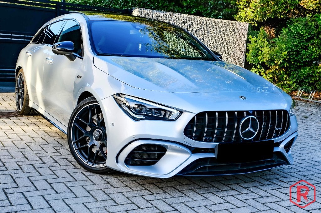 Mercedes-AMG CLA 45 S  Shooting Brake 4MATIC+ Pano Burmester, Autos, Cuir, Entreprise, Entretenue par le concessionnaire, Noir