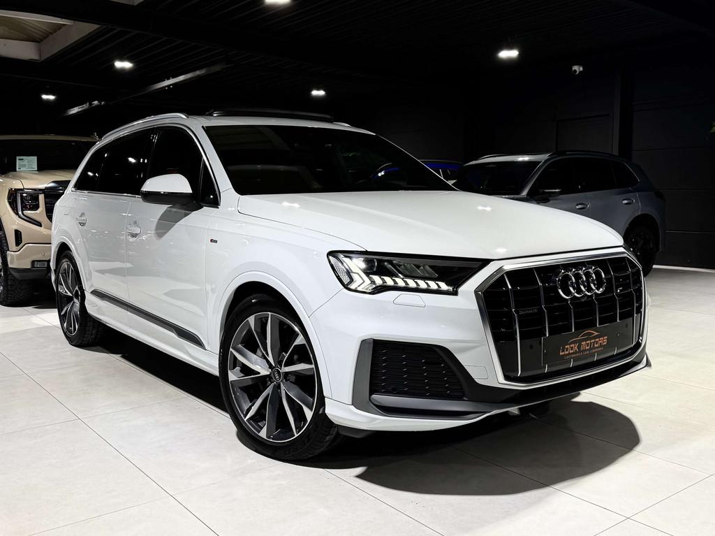 Audi Q7 50 TDi Quattro S line 286cv 7 PLACES AIRMATIC PANO, Autos, Cuir, Achat, Euro 6, Entreprise