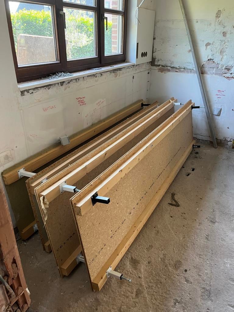 Zwevende vloerplaten / loopbrug, Doe-het-zelf en Bouw, Ophalen, Gebruikt, 200 tot 250 cm, Plank
