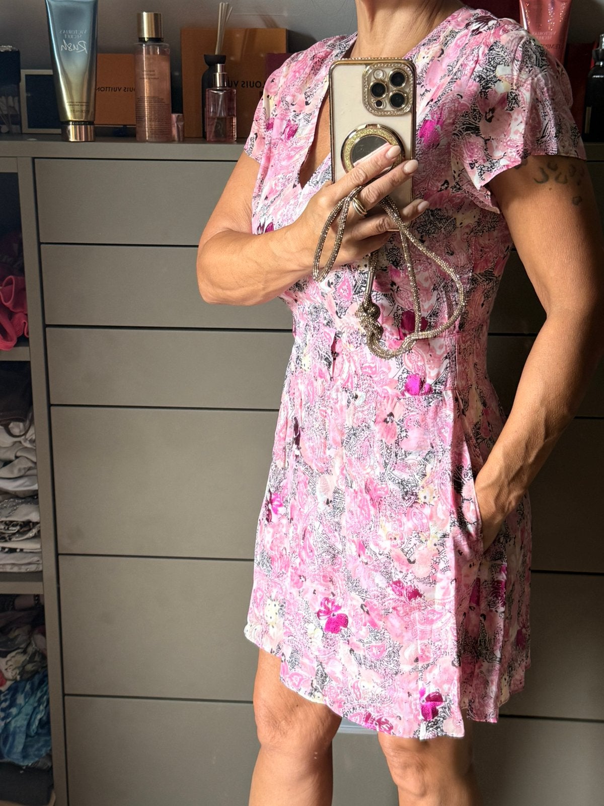 Nieuw met tagwaarde 255€ the Kooples roze jurk T36, Kleding | Dames, Jurken, Ophalen of Verzenden, Nieuw, Roze