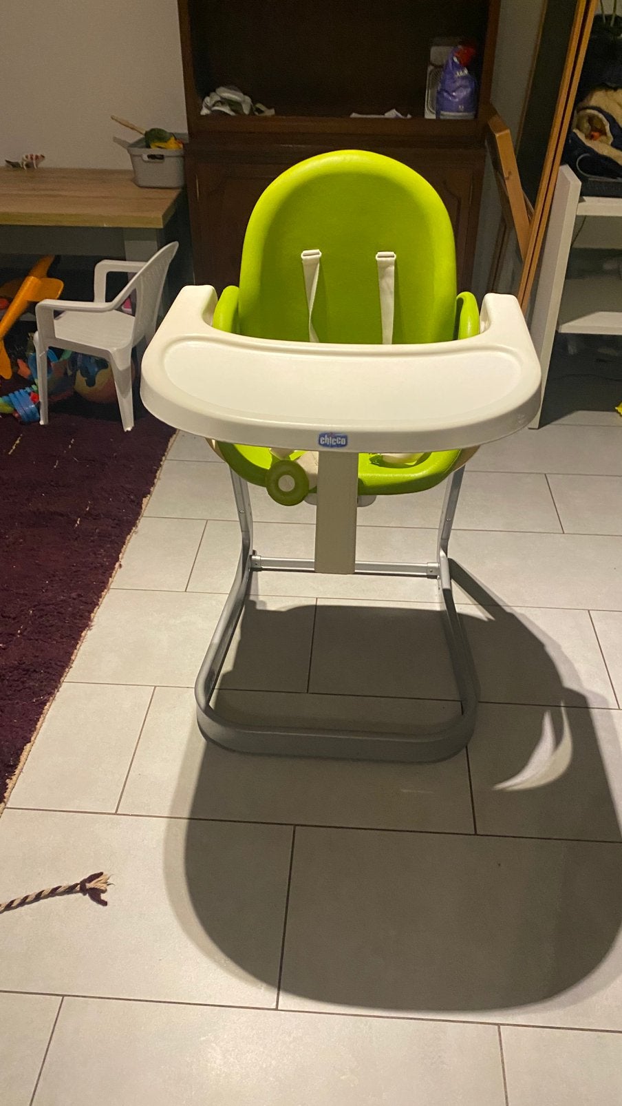 Chicco eetsttoel, Kinderen en Baby's, Ophalen, Zo goed als nieuw, Gordel(s)