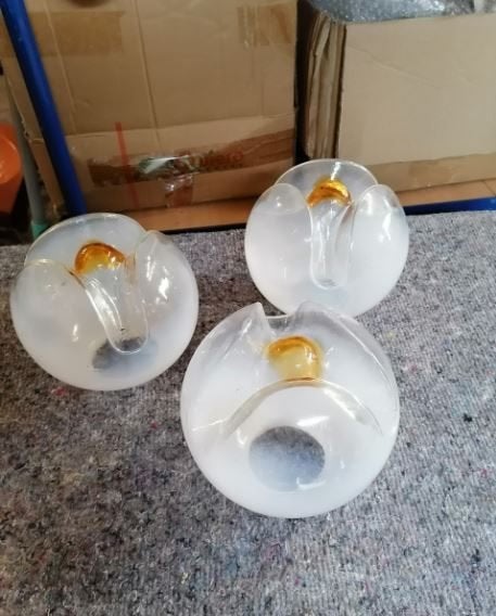vintage old stock Mazzega glasschermen Murano mid-century, Enlèvement, Maison et Meubles