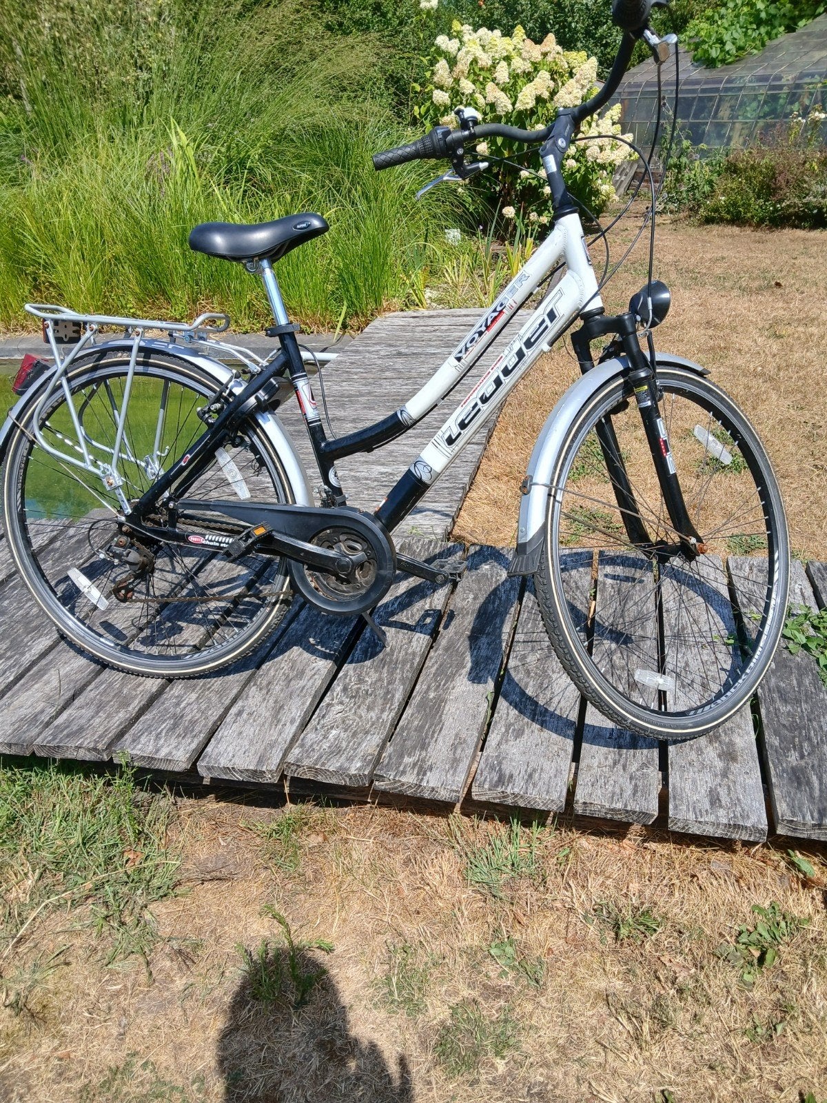 damesfiets Leader, Fietsen en Brommers, 28 inch, Gebruikt, Velgrem, 47 tot 50 cm