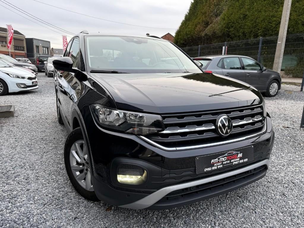 Volkswagen T-Cross 1.0 TSI Life/CarPlay/Onderhoud+Garantie, Zwart, 5 deurs, 3 cilinders, 81 kW