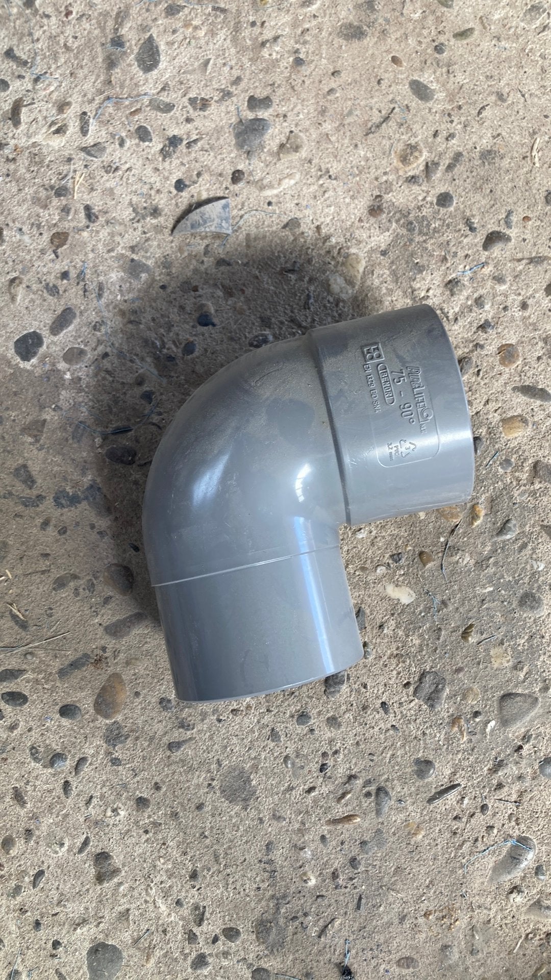 PVC knie 75 mm M/F Nieuw!, Bochten, Nieuw, Ophalen of Verzenden, PVC