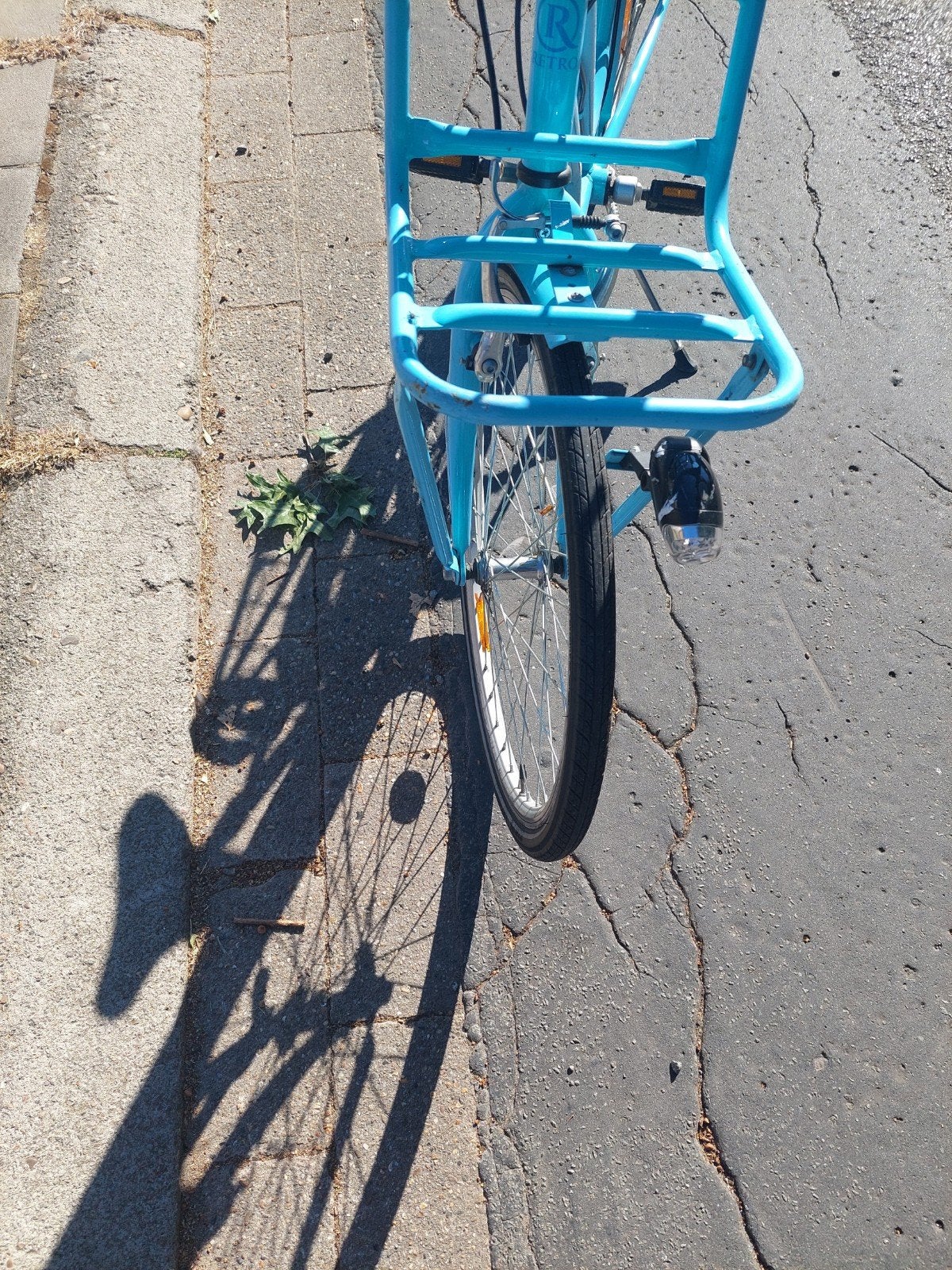 Meisjes fiets retro licht blouw/bruin /roze, Fietsen en Brommers, Ophalen