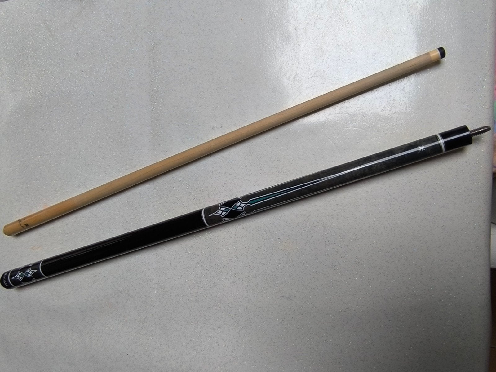 queue de billard Adams 12 mm, 510 gr, double filet fer, Enlèvement ou Envoi