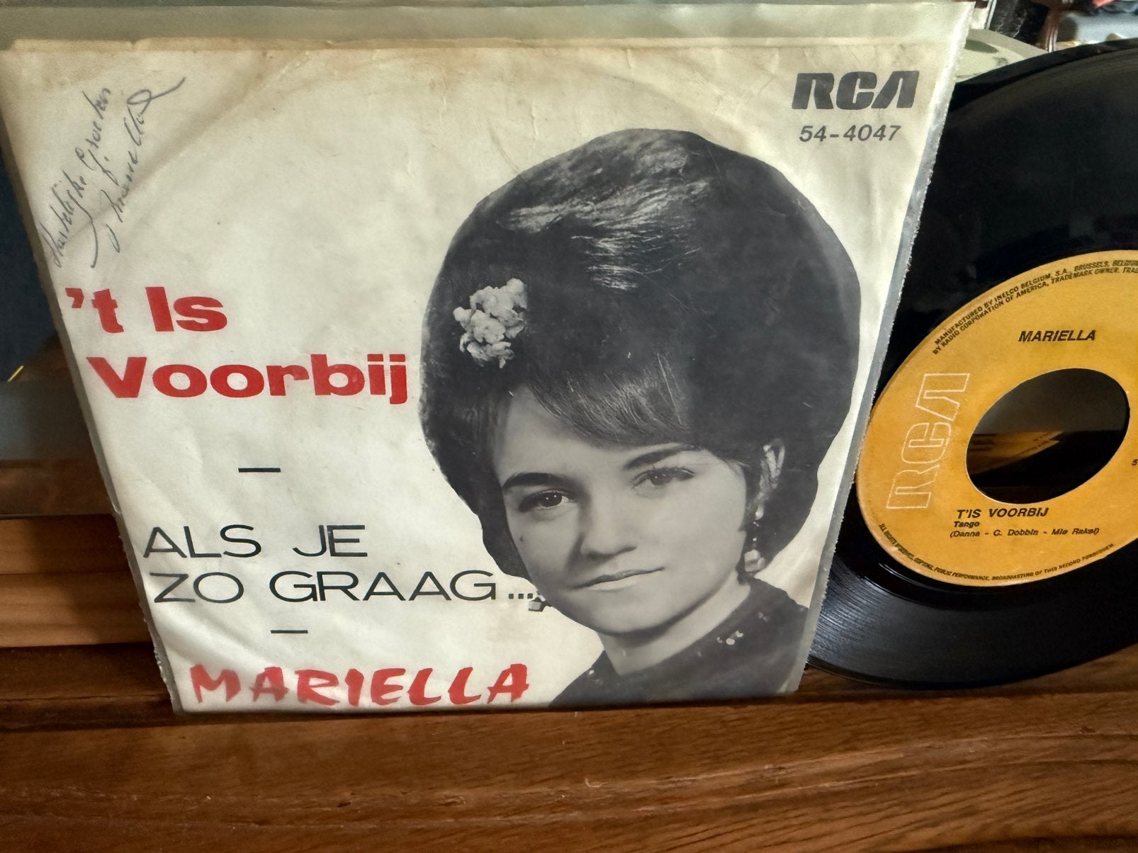 T’is Voorbij - Als Je Zo Graag, Gebruikt, Originele persing, 7 inch, Ophalen of Verzenden