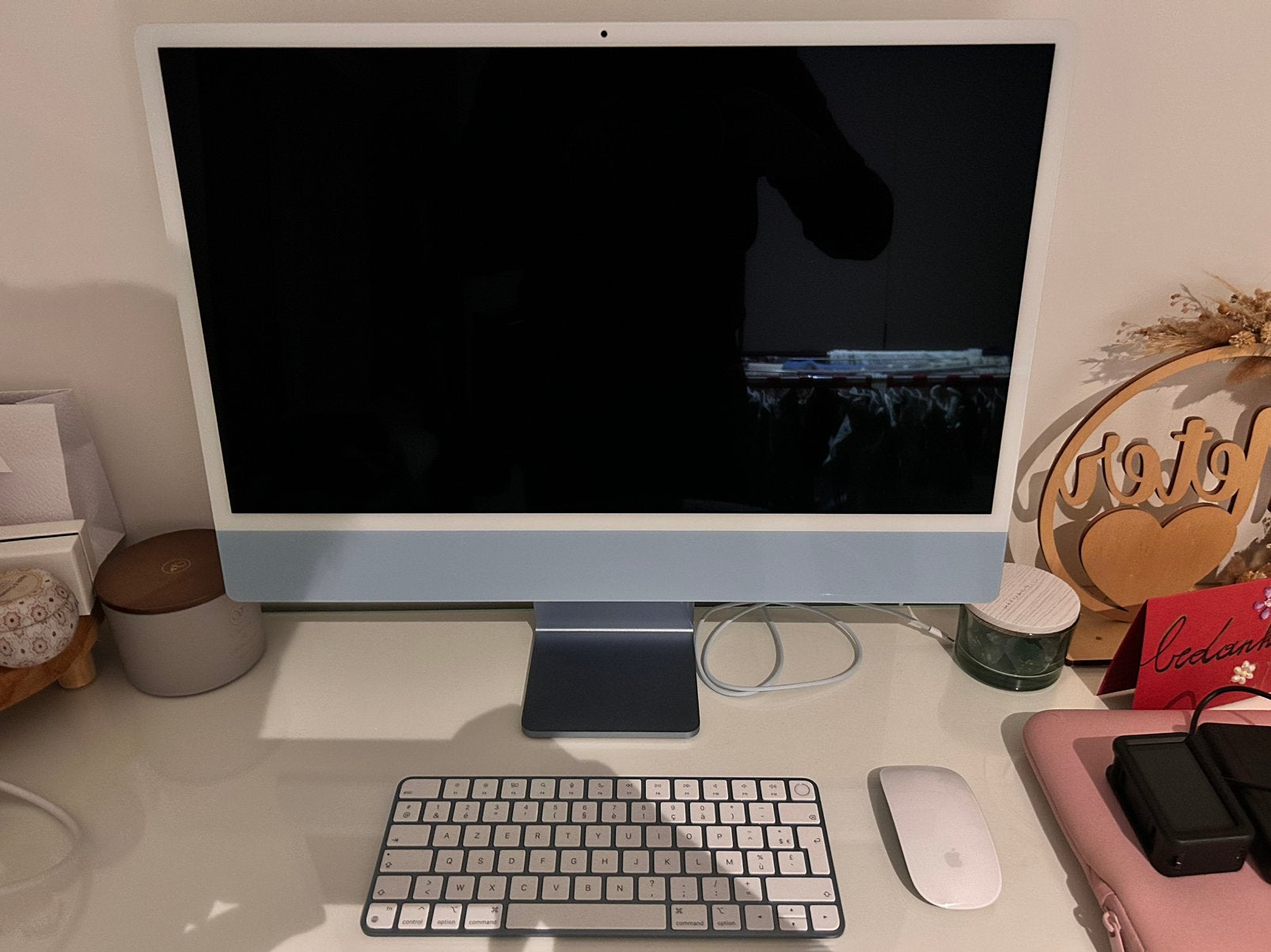 Apple iMac 24” M1 – Blauw – 256GB, Computers en Software, Apple Desktops, Ophalen, IMac, Zo goed als nieuw, 8 GB