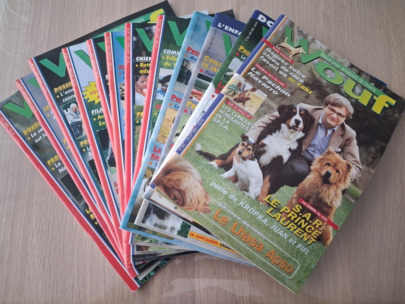 Lot de 12 revues Wouf en français, Livres, Enlèvement, Utilisé