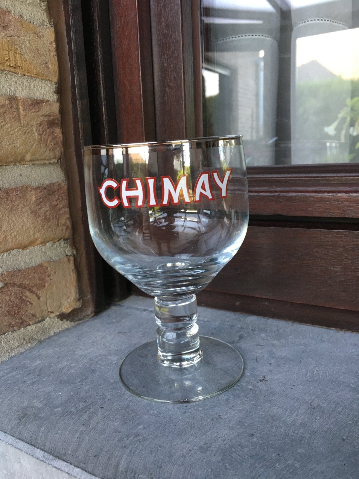 6 glazen Chimay (apart te koop), Ophalen, Zo goed als nieuw