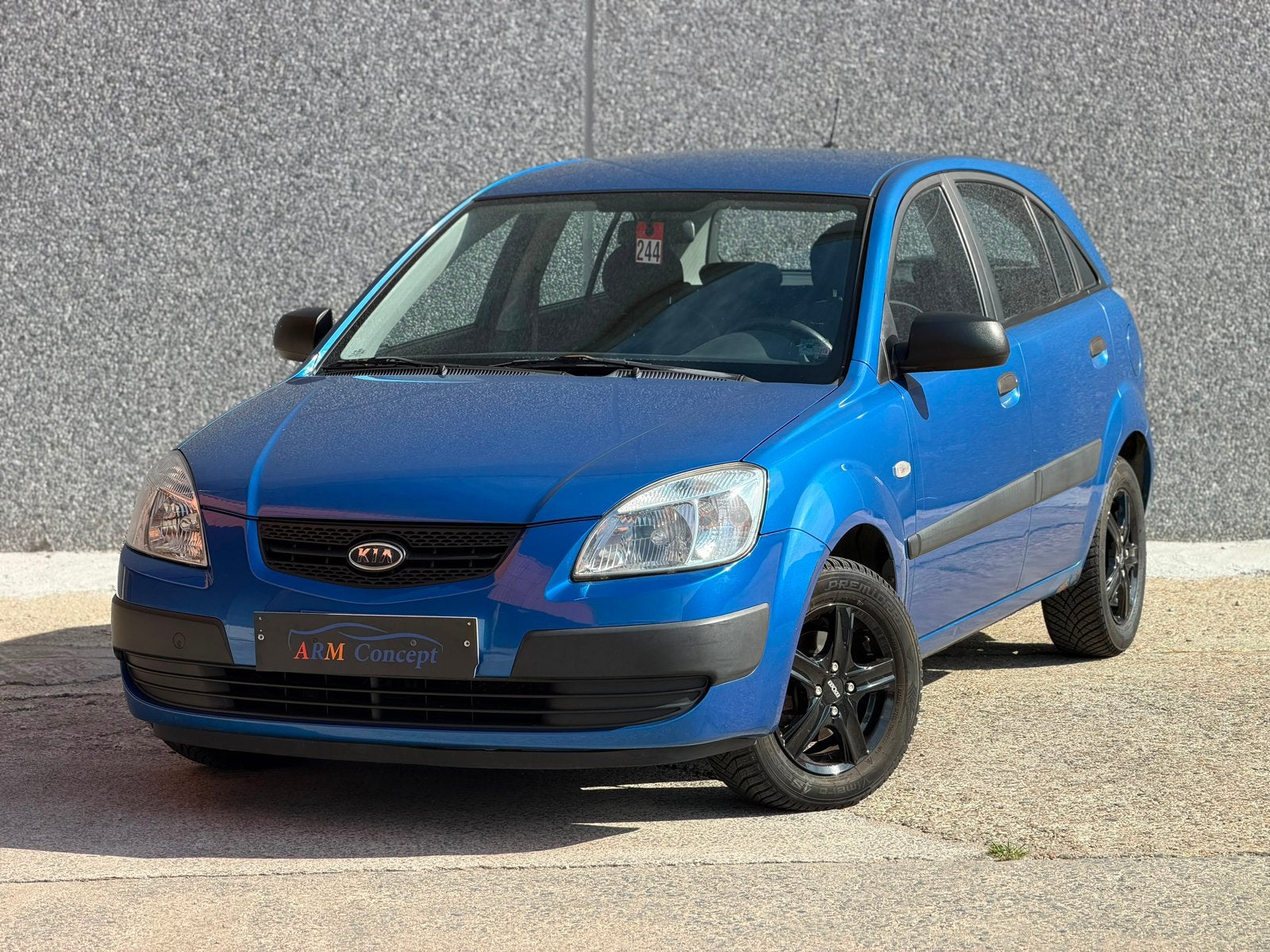 Kia Rio 1.4 Essence 2009 prête à immatriculer, Auto's, Kia, Stof, Blauw, Bedrijf, 5 deurs