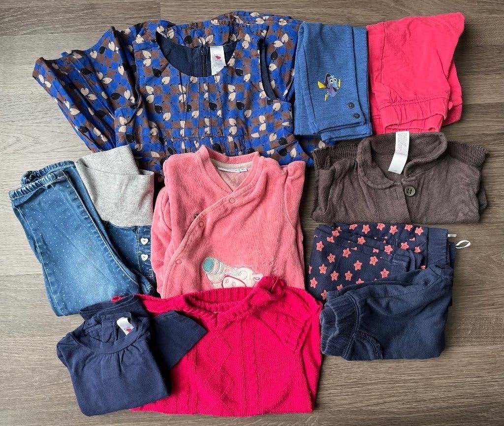 Lot de vêtements 10 pièces taille 80, Enfants & Bébés, Enlèvement ou Envoi, Ensemble, Utilisé, Verschillende merken