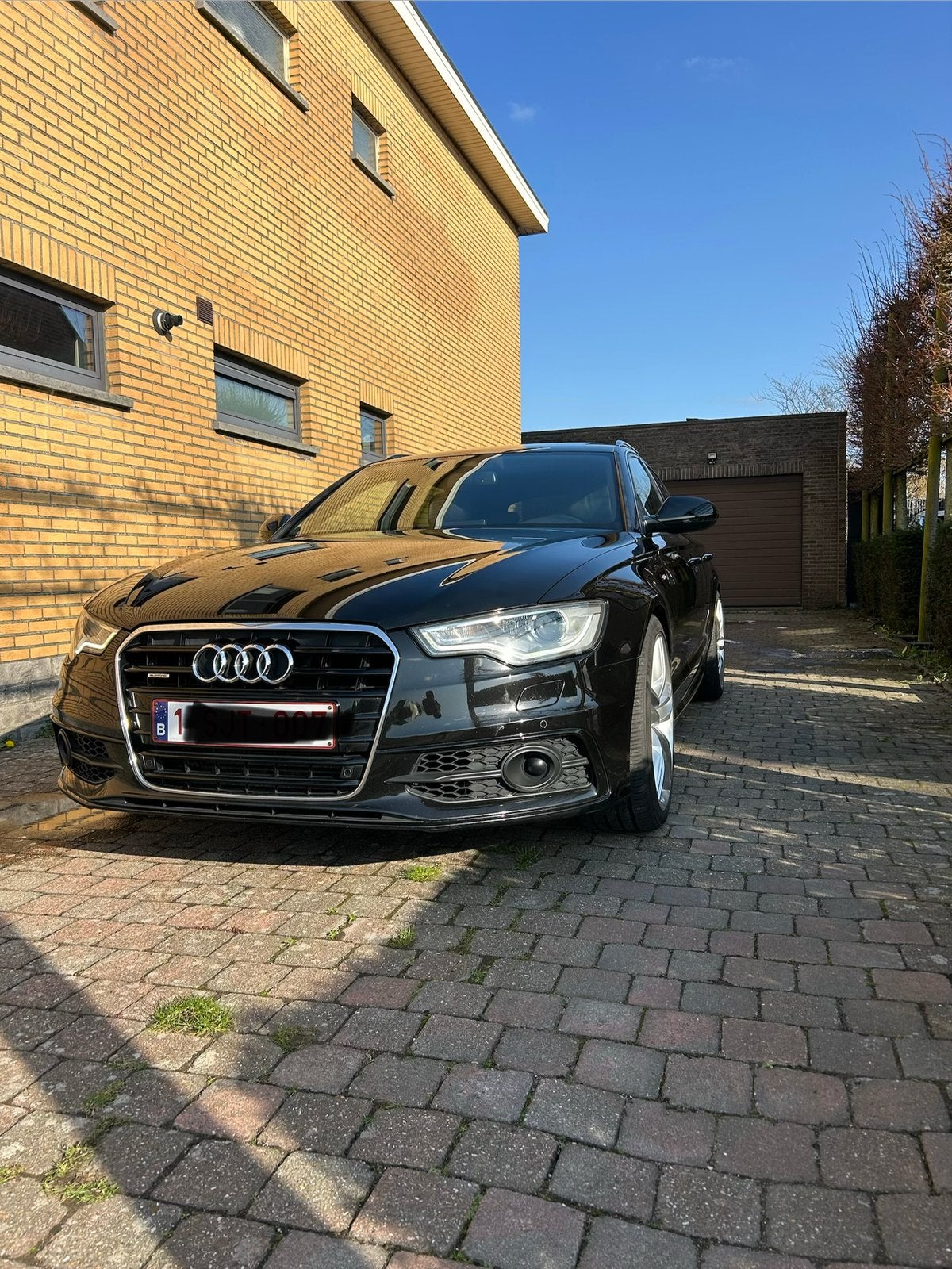 Audi A6 3.0TDI, Automaat, Leder en Stof, Zwart, Particulier