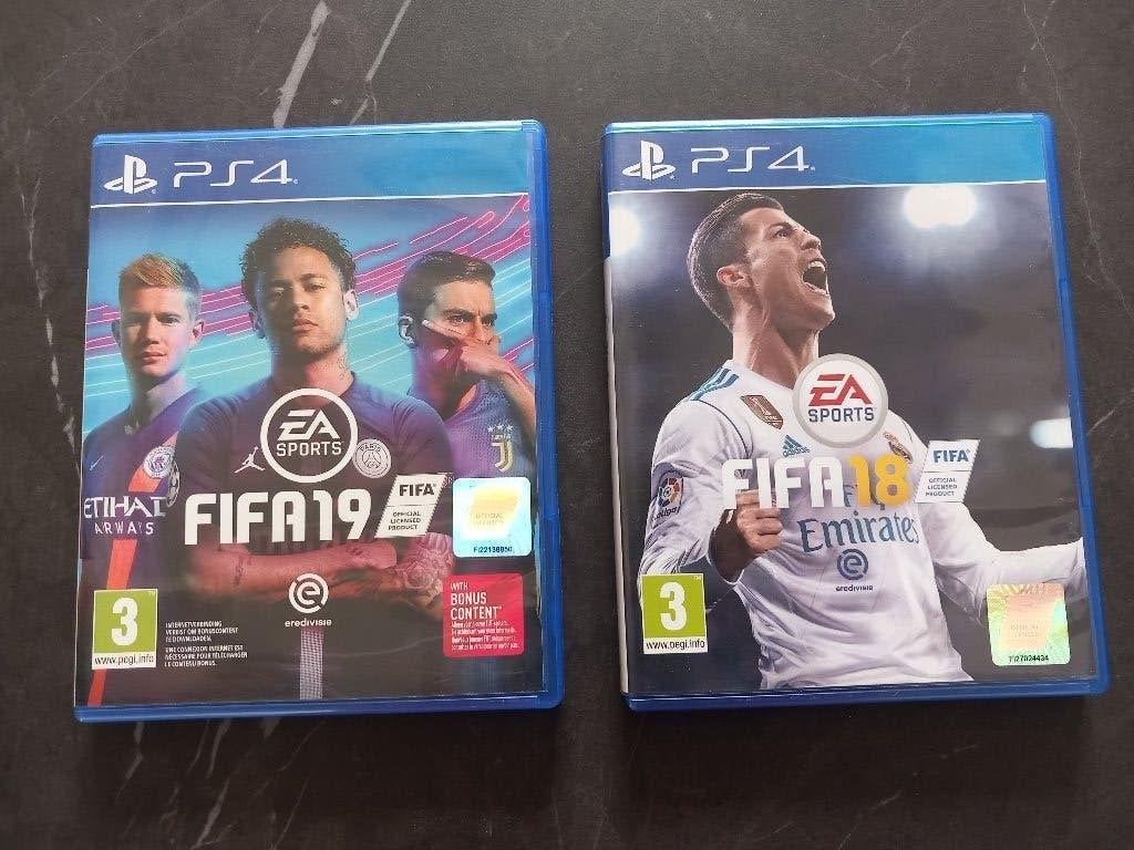 2 PS4 games FIFA, Consoles de jeu & Jeux vidéo, Enlèvement ou Envoi, Utilisé, Sport