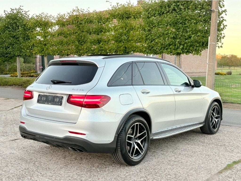 Mercedes GLC43 AMG 4MATIC BiTurbo Pano Navi 367PK, Autos, Cuir, Argent ou Gris, Achat, Euro 6