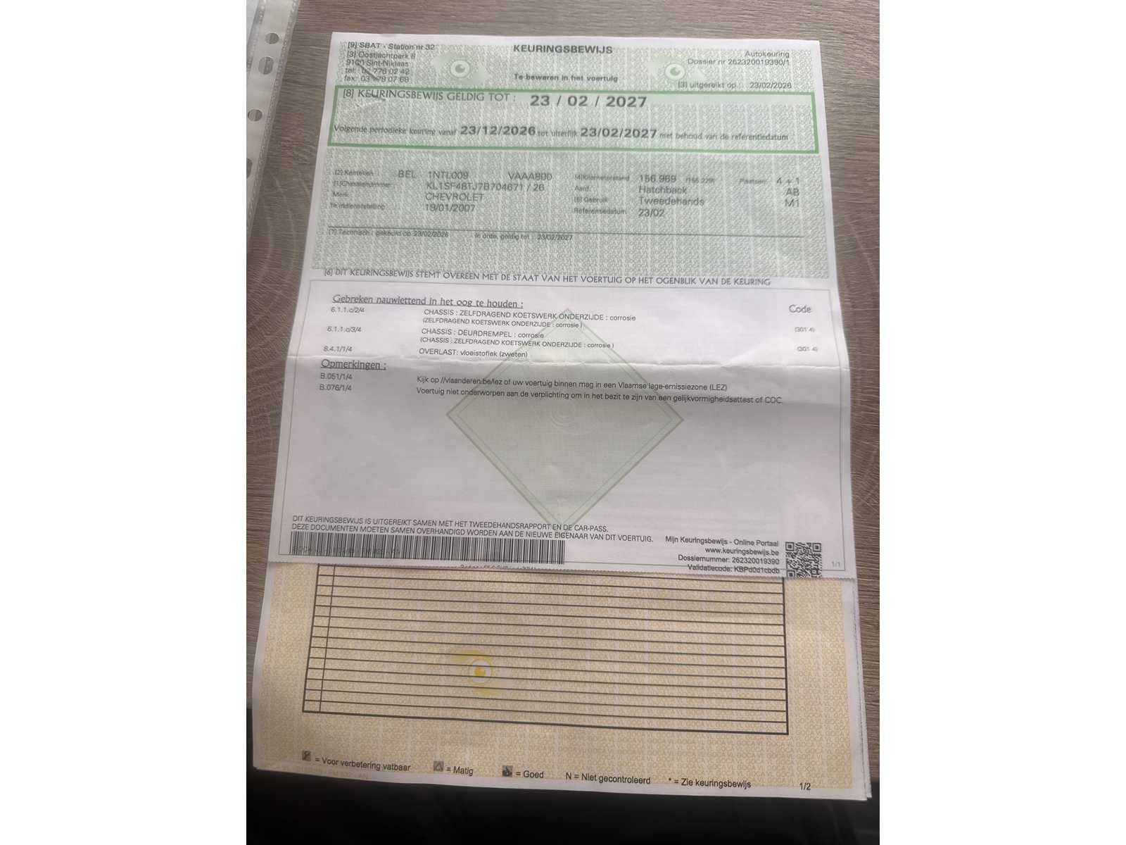 CHEVROLET - 2007 - KALOS - - Personenauto, Auto's, Chevrolet, Gebruikt, Kalos, Bedrijf, Handgeschakeld