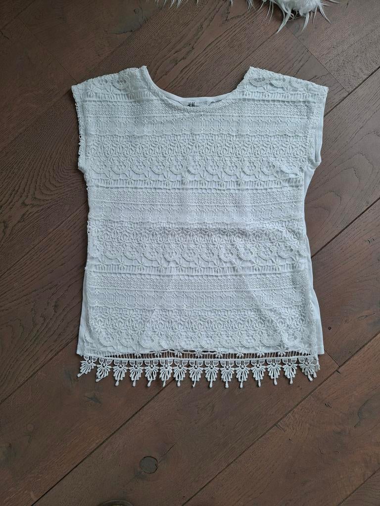 Maat 140 : bloesje t-shirt H&M, Kinderen en Baby's, Kinderkleding | Maat 140, Meisje, H&M, Ophalen of Verzenden, Zo goed als nieuw