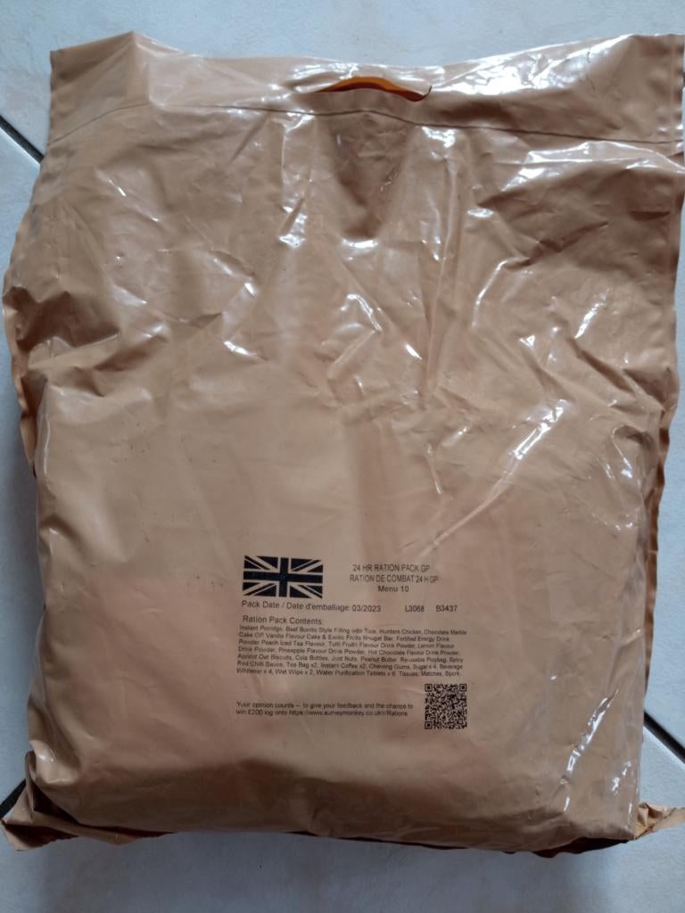 MRE EPA Ration 24h Britannique, Verzamelen, Militaria | Algemeen, Verzenden, Landmacht, Overige typen