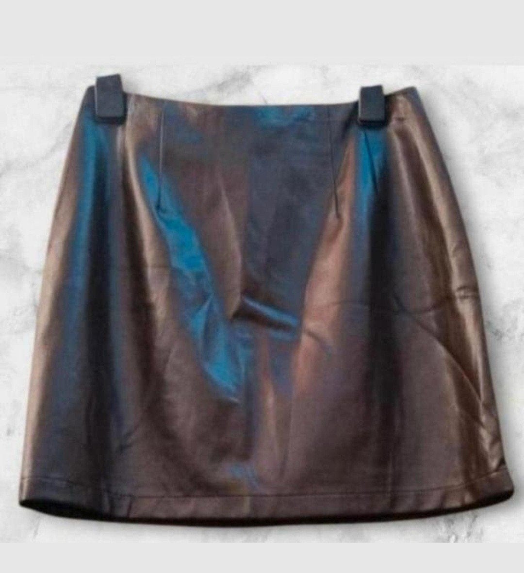 22 OCTOBRE Lederlook Rokje Maat 36✨️✨️, Bruin, 22 OCTOBRE, Ophalen of Verzenden, Zo goed als nieuw