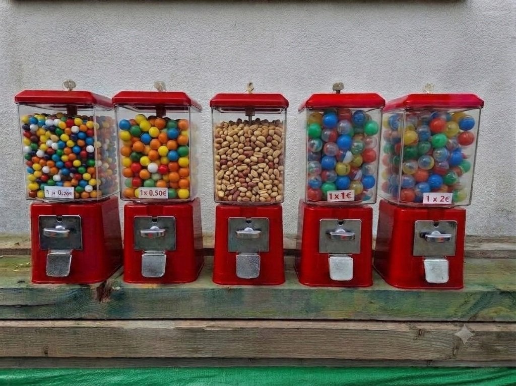 Brabo Kauwgom M&M's pinda nootjes capsule ballen automaat, Ophalen of Verzenden, Gebruikt