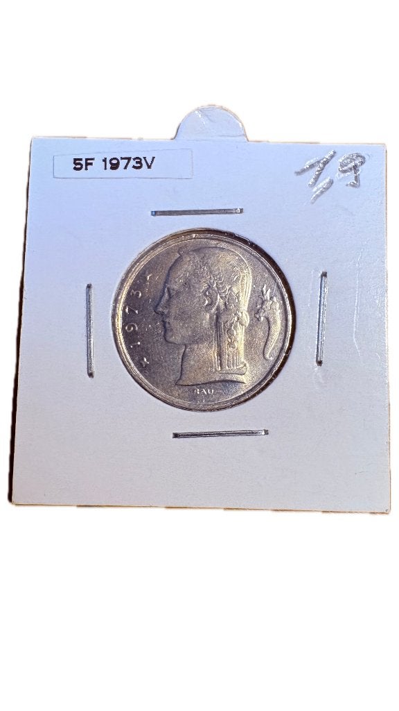 BAUDOUIN I : 5 FRANCS 1973V, Timbres & Monnaies, Enlèvement ou Envoi