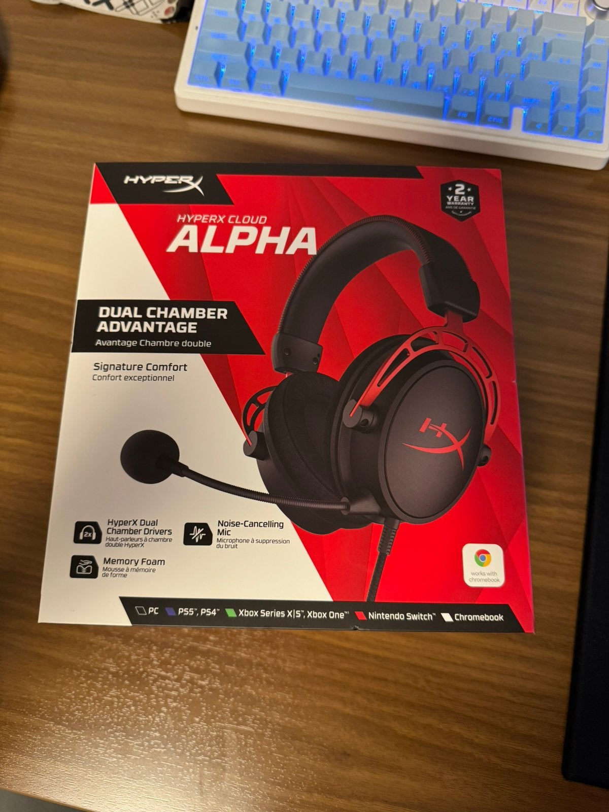 Hyperx headset, Computers en Software, Verzenden, Gaming headset, Zo goed als nieuw, Bedraad