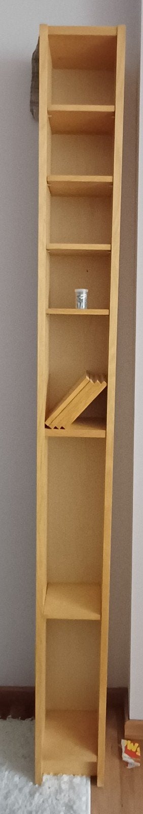 Étagère à CD IKEA - H200xW20xP17, Avec tablette(s), Moins de 25 cm, Comme neuf, Enlèvement