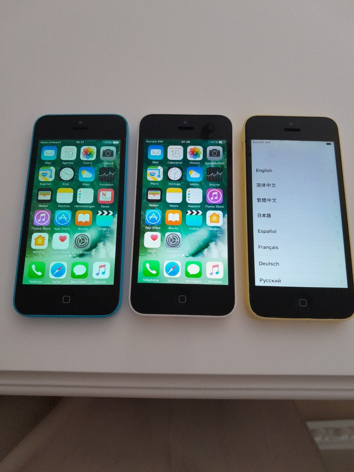 Apple iPhone 5C — 30€ l'unité, Télécoms, Téléphonie mobile | Apple iPhone, Enlèvement ou Envoi, Bleu, IPhone 5C