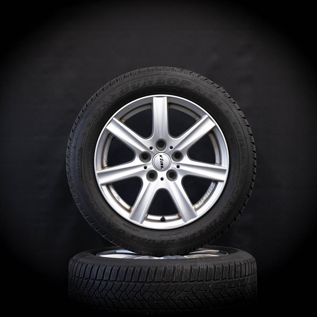 Winterbanden velgen VW Golf Audi A3 205/55 R16, Auto-onderdelen, Banden en Velgen, Gebruikt, -, Banden en Velgen, -