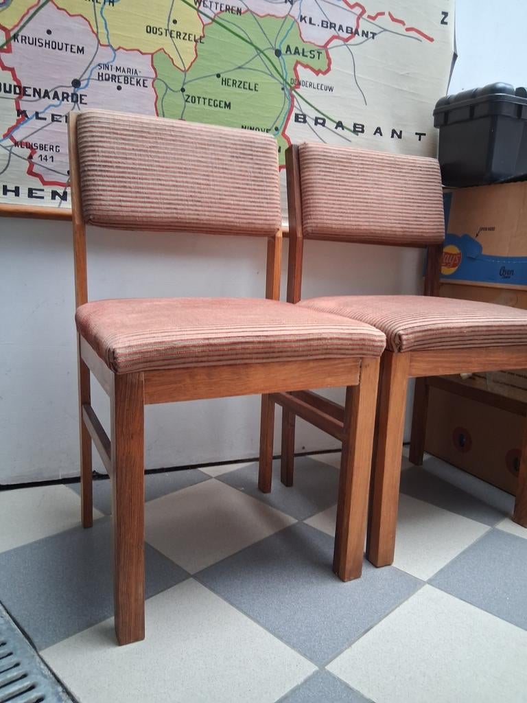 2 vintage stoelen in Pallisander.Koopje!!, Enlèvement ou Envoi