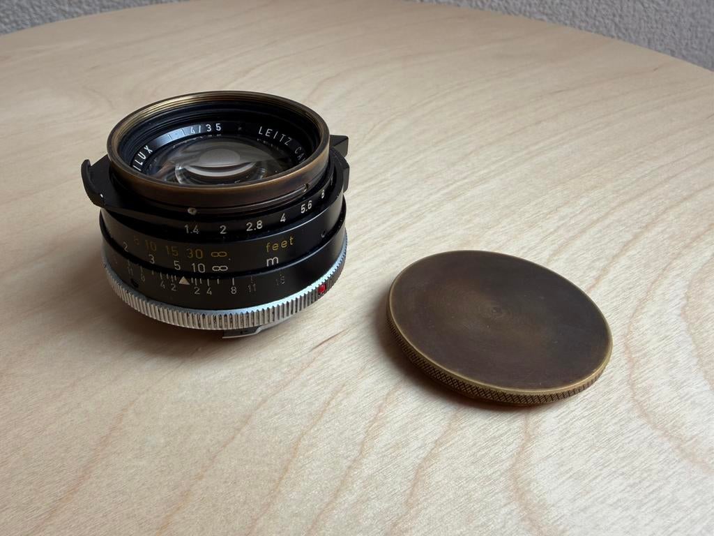 Leica Summilux M 35mm 1.4 V2 x Skyllaney Close Focus Mod CLA, Audio, Tv en Foto, Foto | Filters, Gebruikt, Ophalen of Verzenden