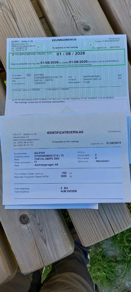 Cheval Liberté 2 places + porte-calèche, Enlèvement