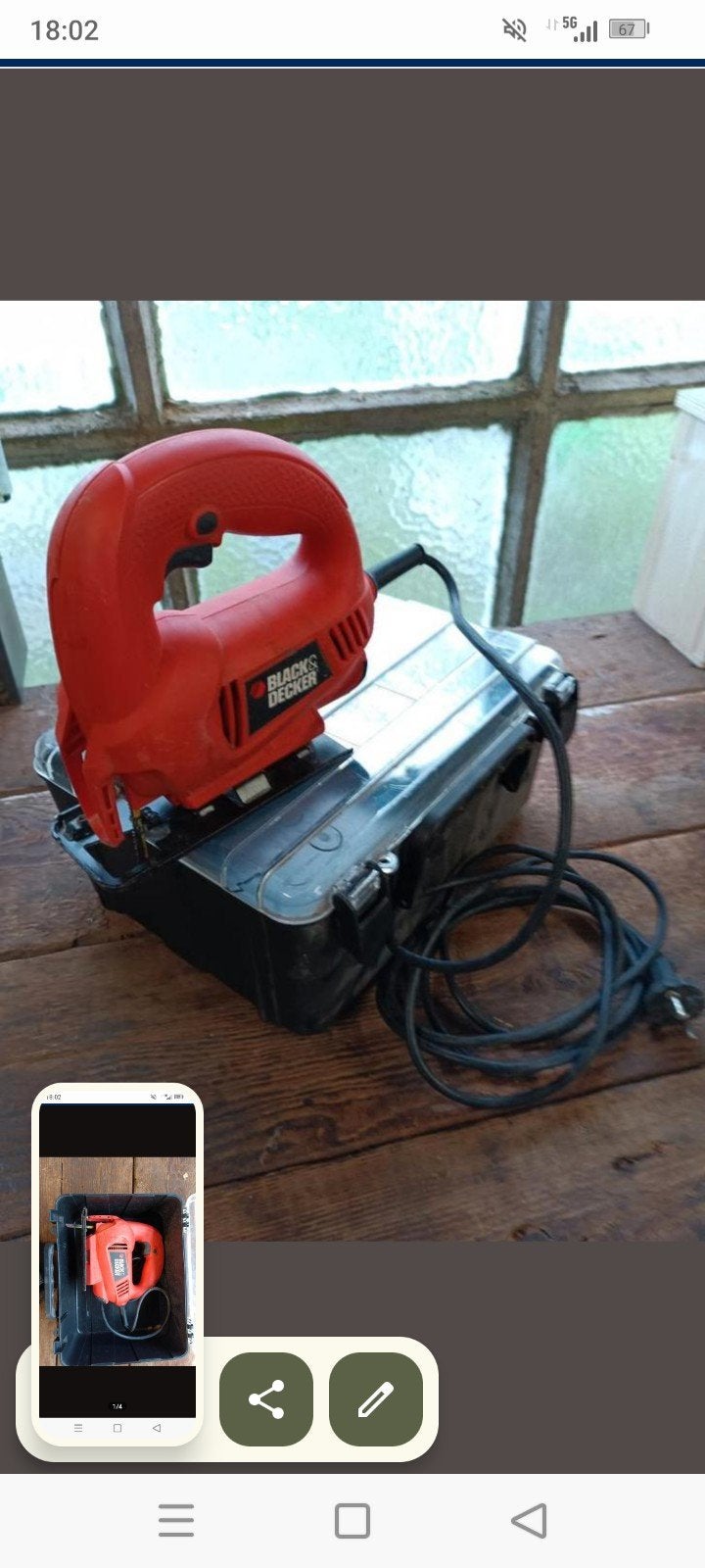 wipzaag black & decker, Ophalen