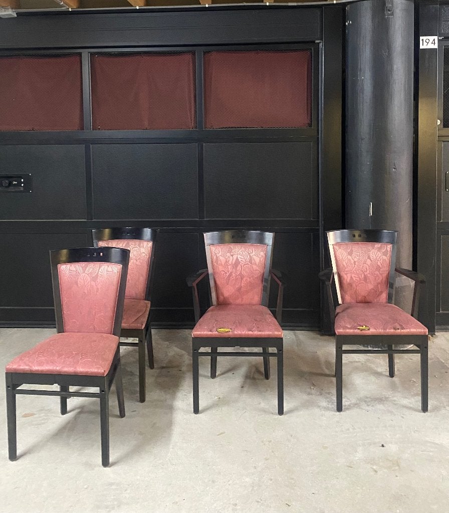 Giorgetti eetkamerstoelen – Umberto Asnago – set van 6, Maison & Meubles, Chaises, Bois, Enlèvement, Italiaans design. Georgetti.