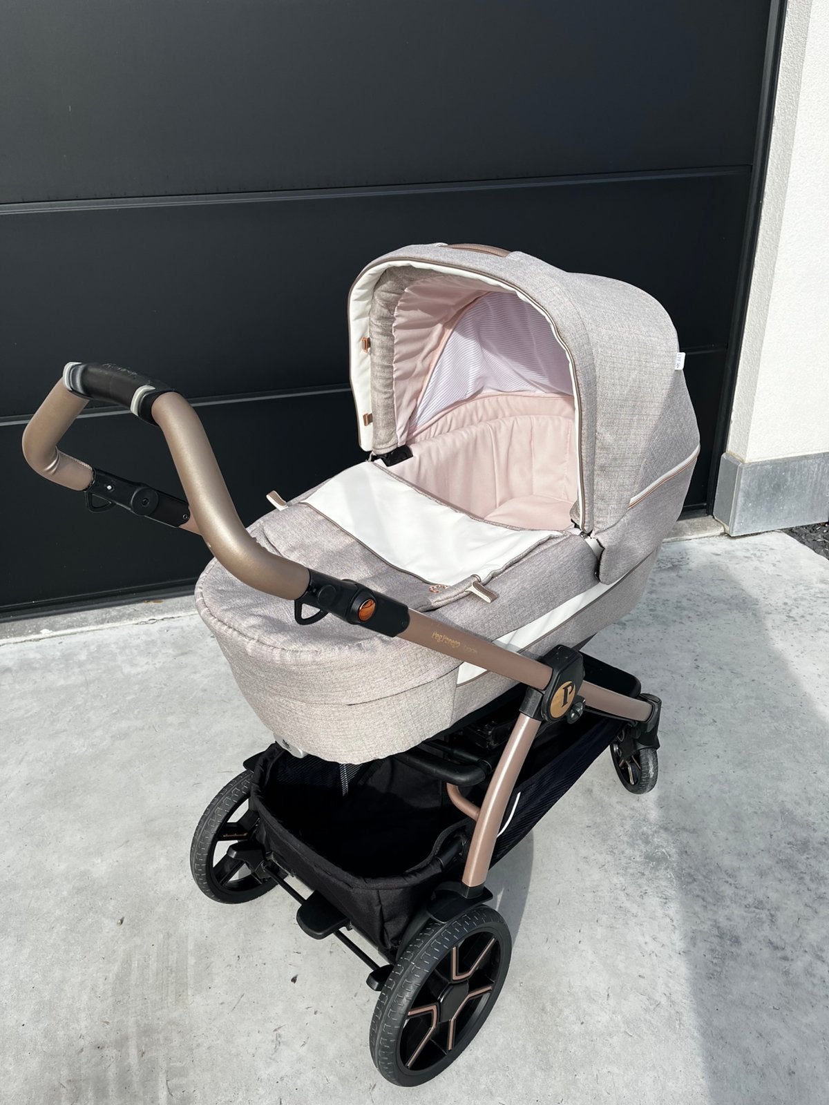 Peg perego combi kinderwagen, autostoel, isofix en tbh, Enlèvement, Poussette