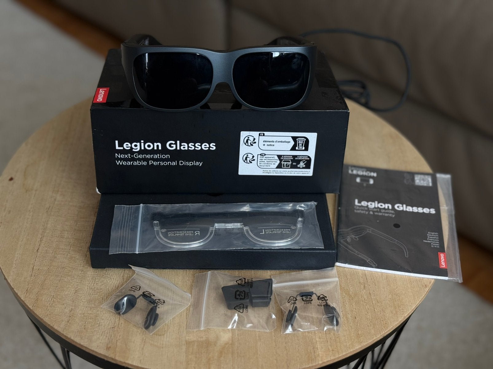 Legion Glasses - Next-Gen Wearable Display, Computers en Software, Gaming, DisplayPort, Hoofdtelefoonaansluiting, Full HD