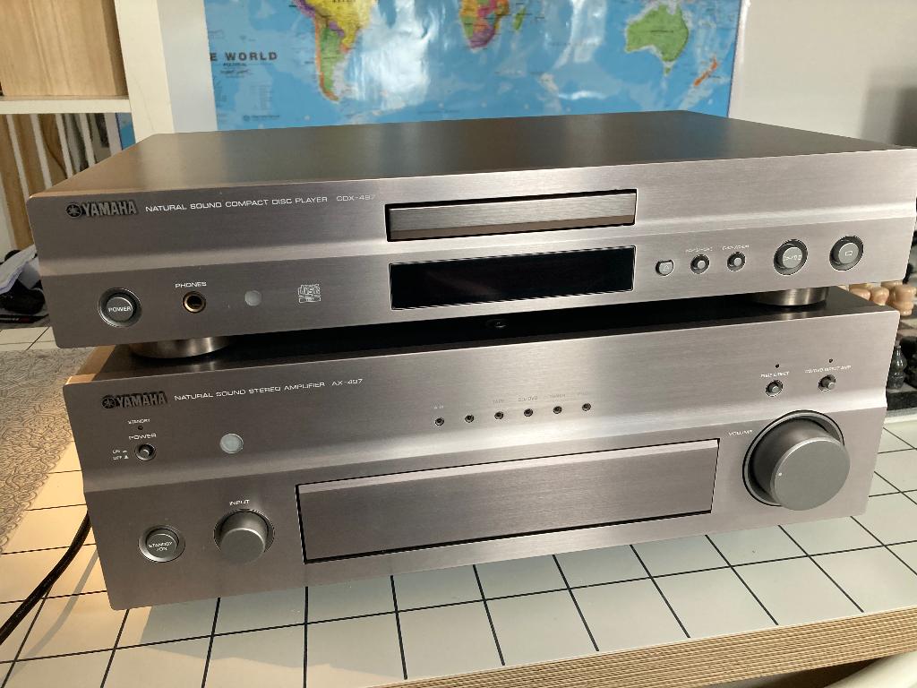 Versterker Yamaha AX-497 – MINT staat, Yamaha, Ophalen of Verzenden, Zo goed als nieuw, 60 tot 120 watt