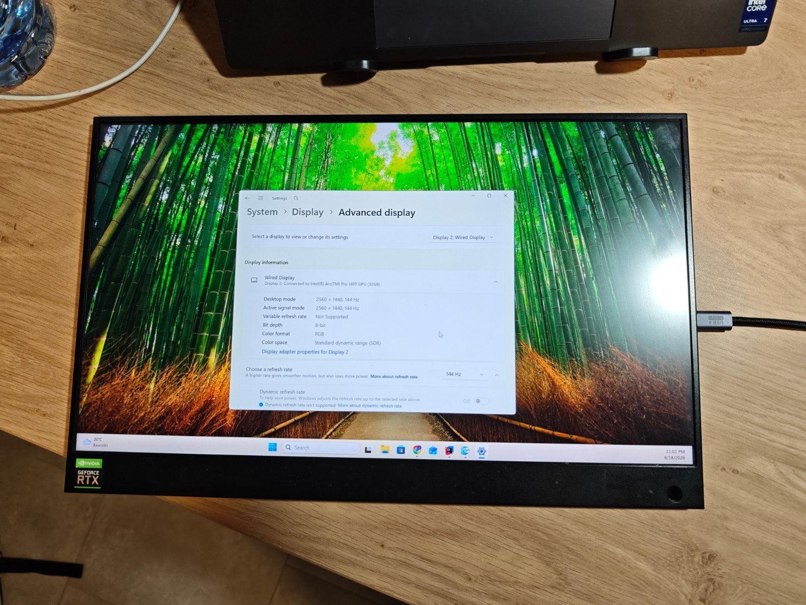 Portable monitor 17inch 2k 2560x1440 144hz type-c, Computers en Software, Monitoren, IPS, 101 t/m 150 Hz, Quad HD (2K), Ophalen