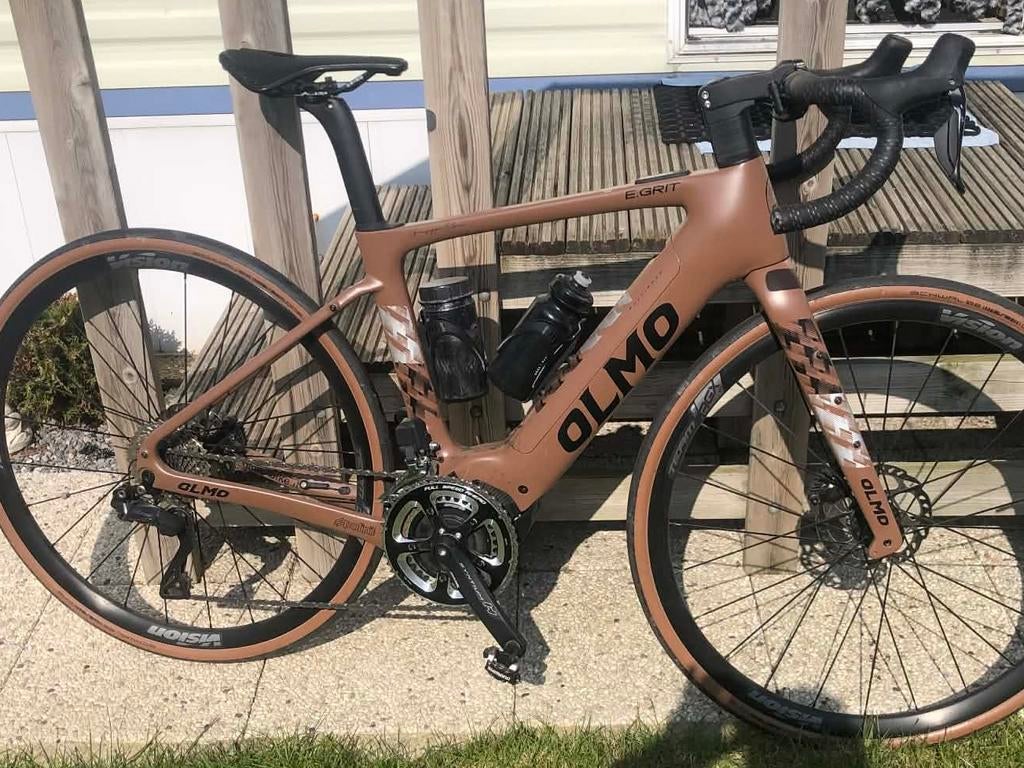 Elektrishe koersfiets OLMO, Fietsen en Brommers, Ophalen, Zo goed als nieuw