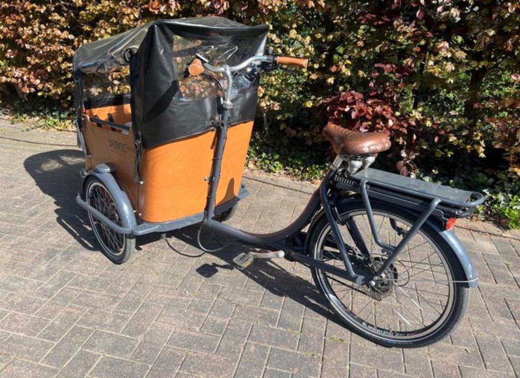 Zeer mooi baddoe bakfiets van het jaar 22, Enlèvement, Comme neuf, Bâche