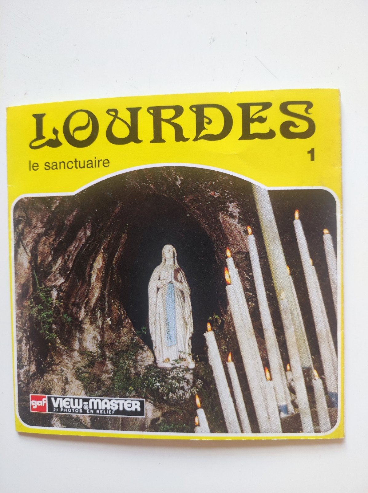 Disques Viewmaster Le sanctuaire Lourdes, Enlèvement ou Envoi, Utilisé