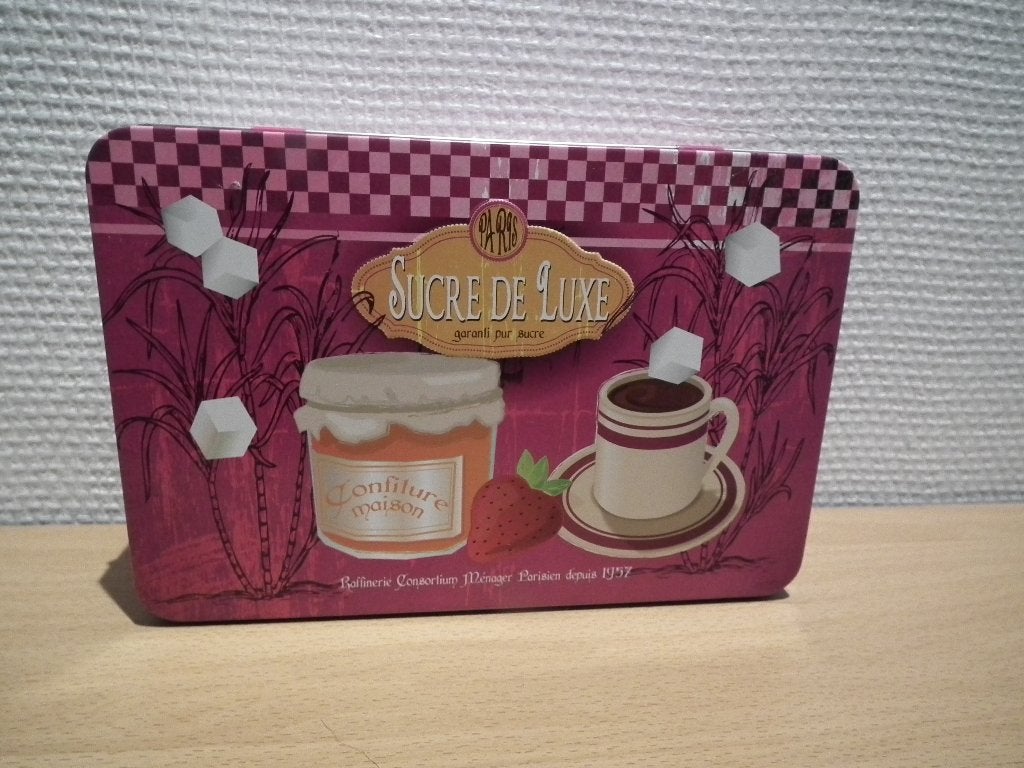 Boîte à sucre en métal (Sucre de Luxe) état impeccable, Envoi, Comme neuf, Sucre, Autres marques