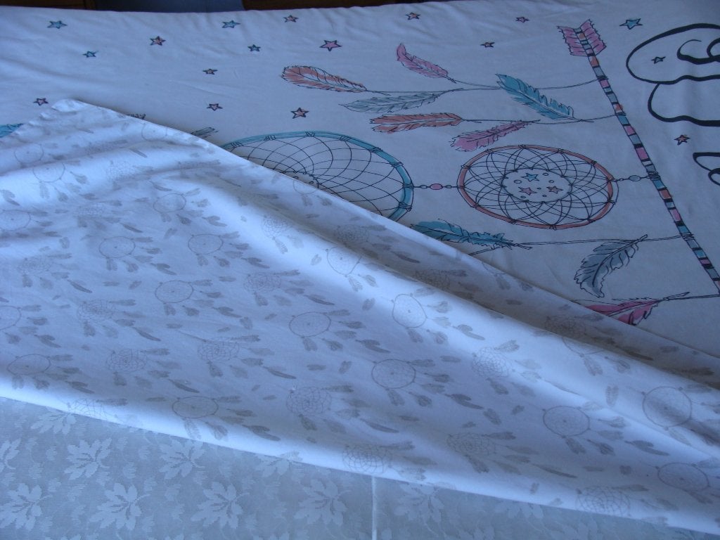 housse de couette réversible avec drap et1 drap pour 2 pers, Huis en Inrichting, Slaapkamer | Beddengoed, Zo goed als nieuw, Dekbedovertrek