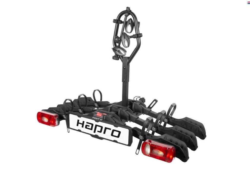 Hapro Atlas SmartFold III - 3 Fietsen - NIEUW!!!, Auto diversen, Fietsendragers, Nieuw, Trekhaakdrager, 3 fietsen of meer, Brede banden