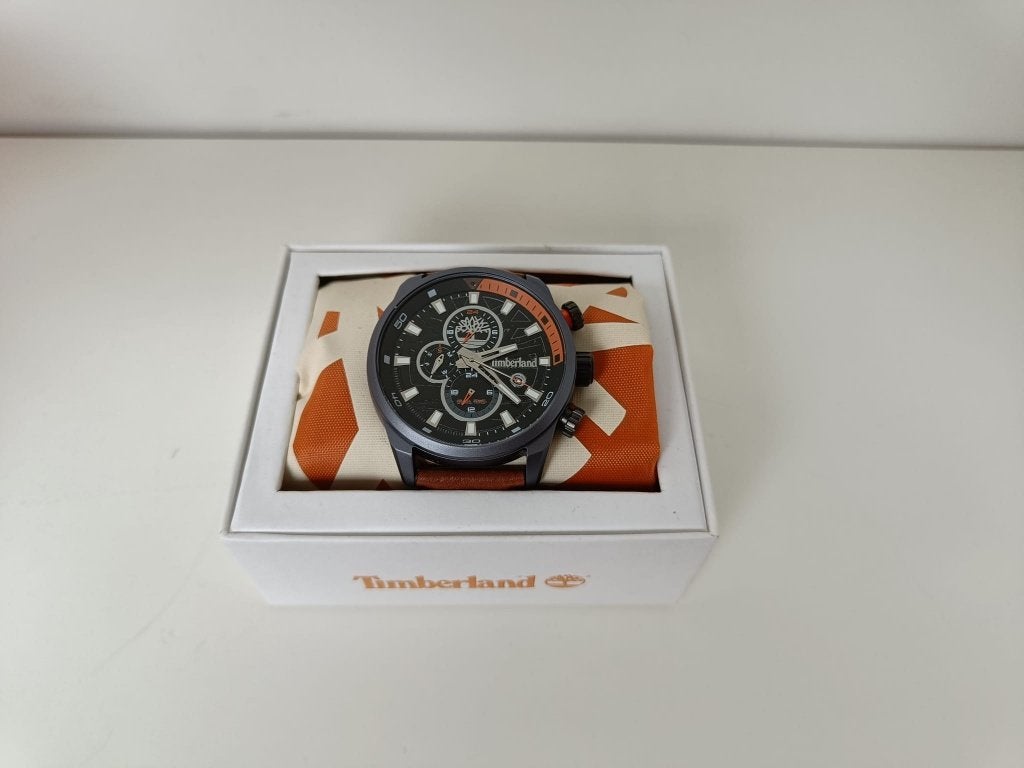 Timberland 14816JLU/02A horloge, Overige merken, Leer, Polshorloge, Ophalen of Verzenden