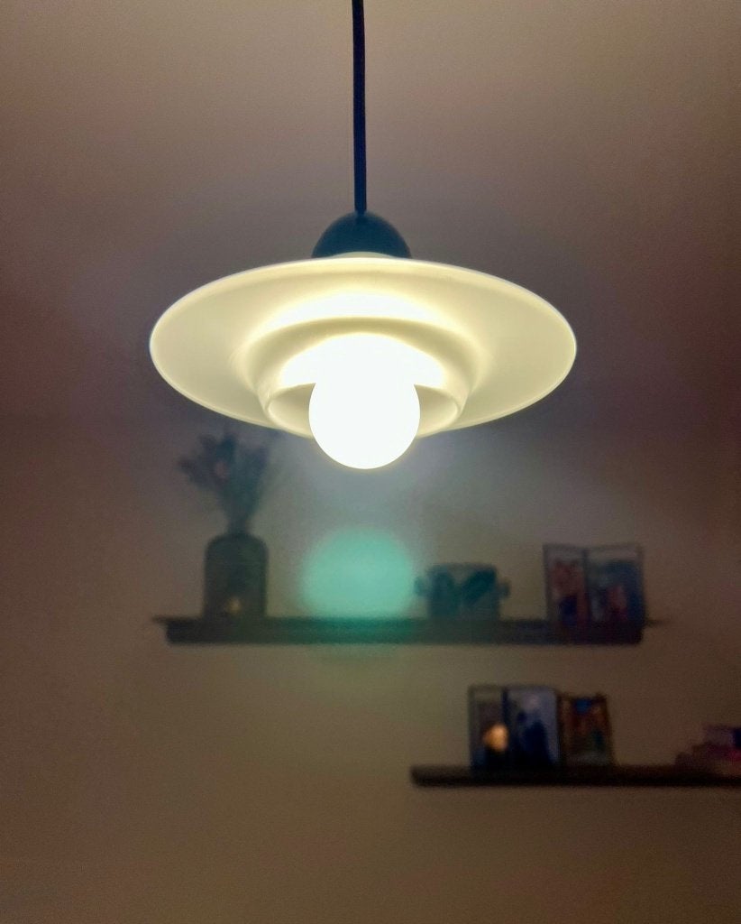Zeldzame vintage Space Age UFO Hanglamp - Massive (België), Huis en Inrichting, E14 (klein), Ophalen of Verzenden, Mid century modern, space age, design, vintage
