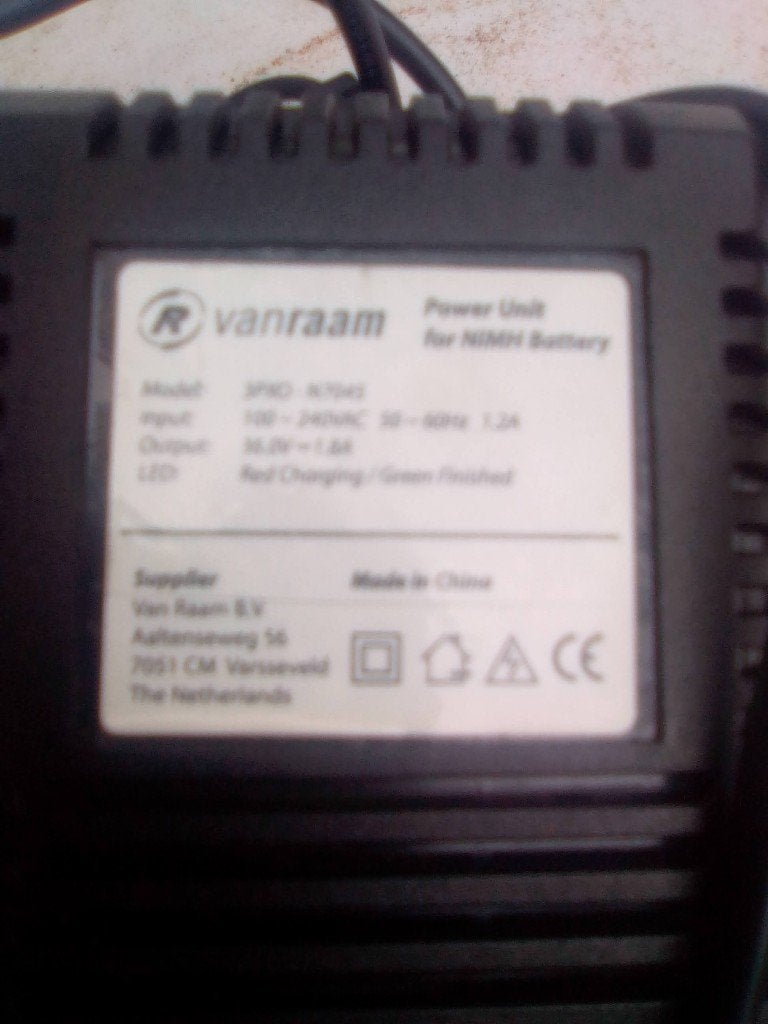 vanraam NiMH oplader 2Amp, Ophalen, Gebruikt