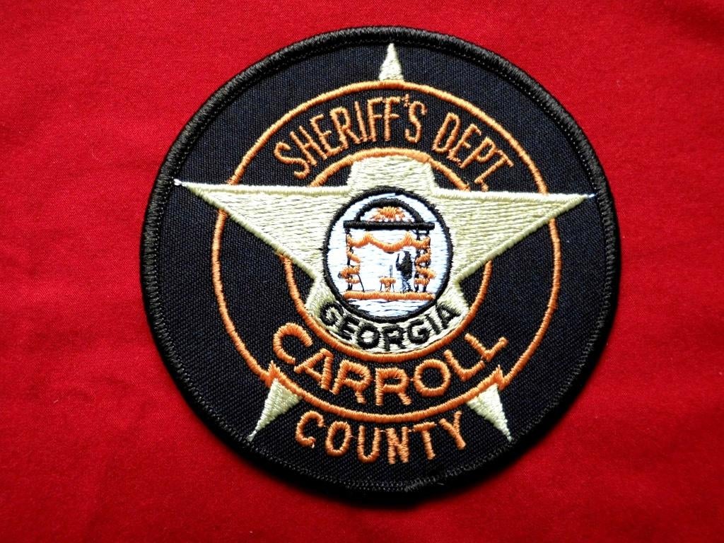 États-Unis, Géorgie, écusson de police du comté de Carrol, Enlèvement ou Envoi, Autres, Emblème ou Badge